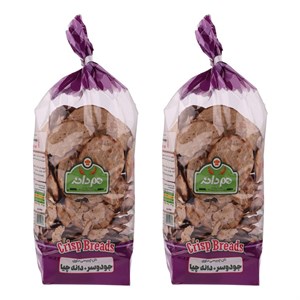 نان خشک چیپسی حاوی جو دوسر و دانه چیا هم دانه - 230 گرم بسته 2 عددی