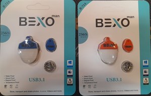 فلش مموری بکسو مدل B-714 ظرفیت 256 گیگابایت USB 3.1 طرح بلوط بدنه سیلیکونی