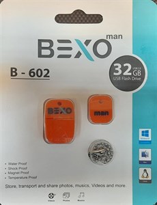 فلش مموری بکسو مدل B-602 ظرفیت 32 گیگابایت USB 2.0 طرحدار بدنه سیلیکونی