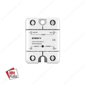 رله حالت جامد SSR تکفاز 80 آمپر مدل AA برند ENERVY مدل ENVSSR-80AA48