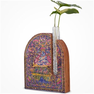 گلدان چوبی طرح طاق بهشت