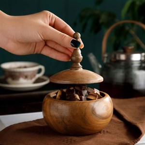 قندان چوبی مدل کوروش