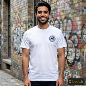 تیشرت مردانه سفید طرح او