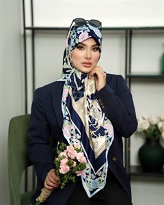 روسری ابریشم ژاکارد مدل t10609
