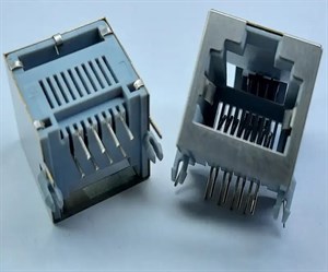 کانکتور شبکه مادگی روبردی بدون فیلتر RJ45 8Pin Female Metal Shield