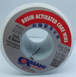 سیم قلع آساهی 0٫8 میلی متر250 گرمی ASAHI Solder Wire 0.8mm (250G)