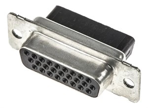 دی کانکتور 26 پین 3 ردیفه مادگی پین خور D-SUB 26 Pin Crimp 1.5mm Female Type VGA