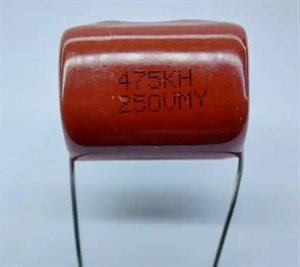 POLYESTER CAPACITOR 475K 4.7UF 250V P=21mm