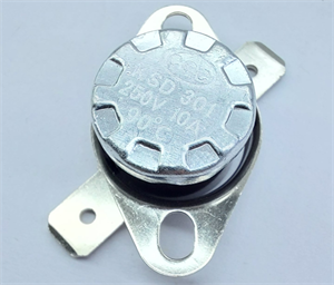 KSD301-90CQC(NC) ترموسوئیچ حرارتی قابلمه ای 90 درجه سانتی گراد 10 آمپر نرمال بسته