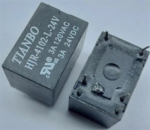 HJR-4102-L-24V 6PIN رله مخابراتی بوبین وسط 24 ولت 3 آمپر 1 کنتاک