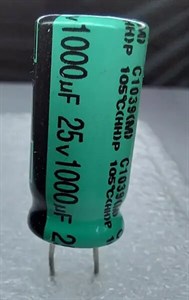 Aluminum Electrolytic Capacitors 1000UF 25V 10*20.5mm