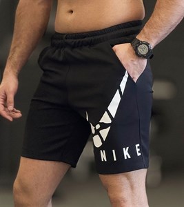 شلوارک ورزشی نایک (Nike) 🩳 | پارچه غواصی لطیف طرح پازلی (رگولار)