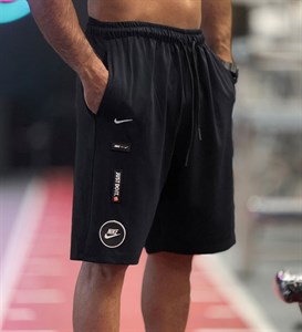 شلوارک بگ نایک (Nike) 🩳 | پارچه غواصی لطیف با لوگو گلدوزی (ژله ای)