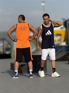 ست بسکتبالی آدیداس (Adidas) 🎽 | پارچه فلامنت طرح آجری