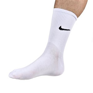 جوراب ورزشی نیم‌ساق نایک (Nike) دورنگ مشکی سفید 🧦 | نخ پنبه هندی