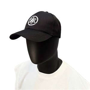 کلاه نقاب‌دار کتان یاماها (Yamaha) 🧢 | رنگ مشکی (گلدوزی پرتراکم)