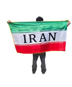 پرچم هواداری ایران 🇮🇷 | ابعاد ۱۳۶ در ۸۴ سانت (دور دوزی شده)