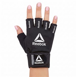دستکش بدنسازی ریبوک (Reebok) طرح لوگو 🏋️‍♀️ | مخصوص بانوان و دست‌های ظریف