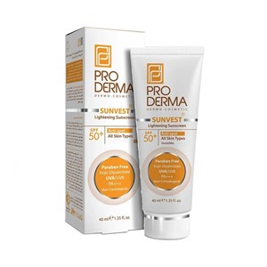 کرم ضد آفتاب و ضد لک بی رنگ پرودرما SPF50