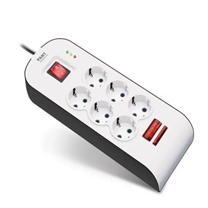 محافظ برق 6 خانه ارت دار دیجیتال پارت الکتریک مدل پارت 8794