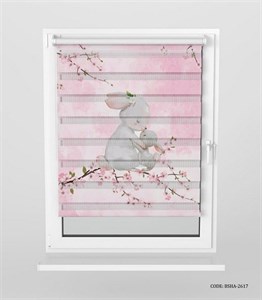 پرده زبرا اتاق دخترانه مدل Spring Chinld