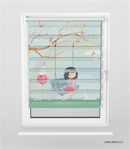 پرده زبرا اتاق دخترانه مدل Spring Girl