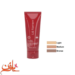 کرم ضد آفتاب رنگی لافارر مخصوص پوست های چرب و مستعد آکنه SPF40