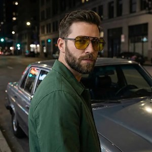 عینک شب خلبانی (Aviator) مدل JS8520C04-P92 Polarized Avantgarde Visionary