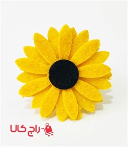 کش مو طرح گل آفتاب گردان ( سه عدد در هر بسته )