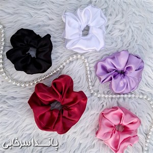 اسکرانچی کش مو ساده ساتن 