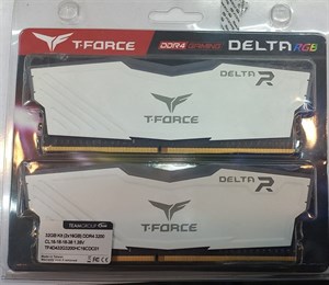 رم کامپیوتر TEAMGROUP T.FORCE DELTA R DDR4 GAMING RGB KIT 32G(2*16G) 3200MHz CL 16 کارکرده