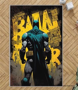فرش اتاق کودک پسرانه طرح بتمن مدل The Dark Knight