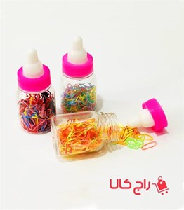 کش مو چهل گیس رنگی طرح شیشه شیر