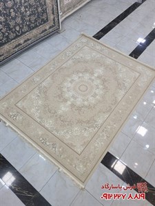  فرش 1200 شانه تراکم 3600 کد (6145)  زمینه نسکافه ای