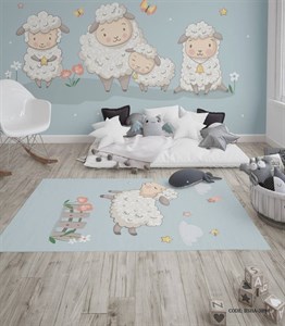 فرش اتاق پسرانه طرح بره ناقلا مدل Lamb