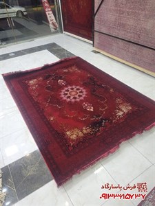 فرش 700 شانه قرمز طرح وینتیج نما