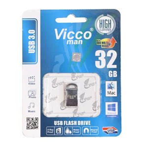 فلش مموری ویکو 32 گیگابایت مدل VICCO 380  sillver دارای USB 3.0اشانتیون