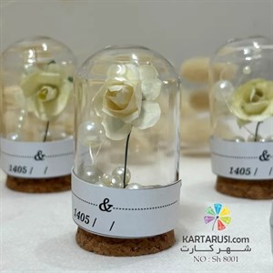 گیفت عروسی گیفت شیشه رز جاویدان گیفت  گل  گیفت ویال