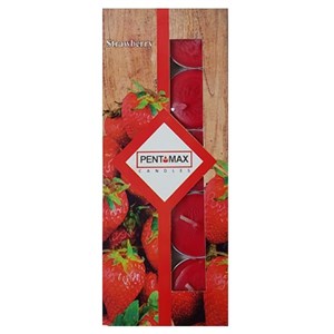 شمع وارمر قرمز معطر توتفرنگی 10 تایی