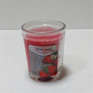 شمع معطر لیوانی رایحه توت فرنگی