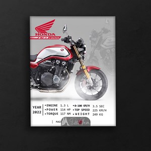 تابلو موتور هوندا CB-1300 رترو کد DA-4032 مناسب اتاق جوان
