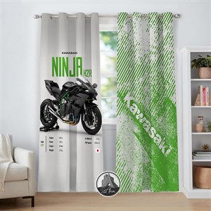 پرده موتور کاوازاکی Ninja H2R کد DA-4037 مناسب اتاق جوان