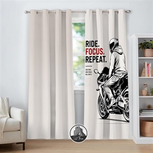 پرده موتور Ride Focus Repeat کد DA-4036 مناسب اتاق جوان
