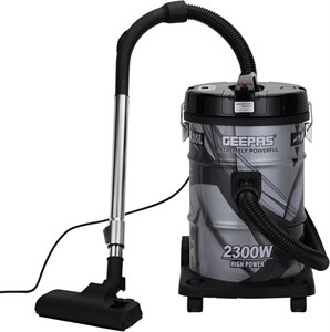 جاروبرقی سطلی 2300 وات 21 لیتری Geepas GVC2598 - ABS/مس/آهن قابل حمل | نشانگر پر بودن مخزن گرد و غبار با موقعیت پارک | عملکرد دمنده هوا با قدرت مکش قابل تنظیم