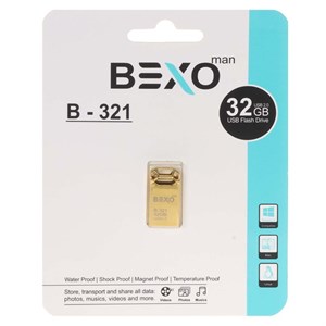 فلش BEXO B-321 USB2.0 Flash Memory - 32GB (گارانتی داده پردازی آواتک) طلایی