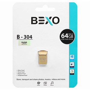 فلش BEXO B-304 USB2.0 Flash Memory-64GB (گارانتی داده پردازی آواتک)طلایی