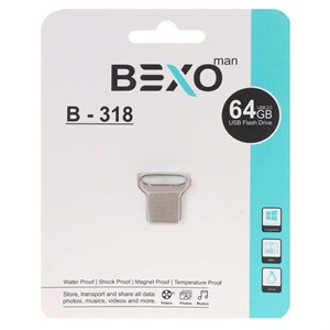 فلش BEXO B-318 USB2.0 Flash Memory - 64GB (گارانتی داده پردازی آواتک) مشکی