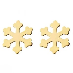 گوشواره طلا 18عیار اپال گلد مدل برف BR013 وزن 0/53 گرم 