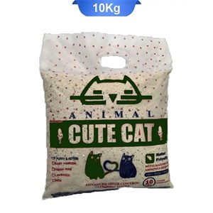 خاک گربه کیوت کت مدل عطری وزن 10 کیلو گرم سبز