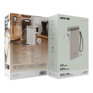 لیبل پرینتر حرارتی گرین لاین مدل Thermal Printer قابل حمل | Green Lion Thermal Printer With 203 DPI Printing Resolution (تک / عمده )